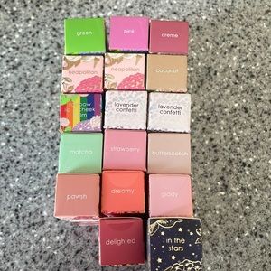 Winky Lux lip balms, stains, and lipsticks